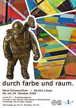 Ausstellungsplakat "durch farbe und raum", 2008